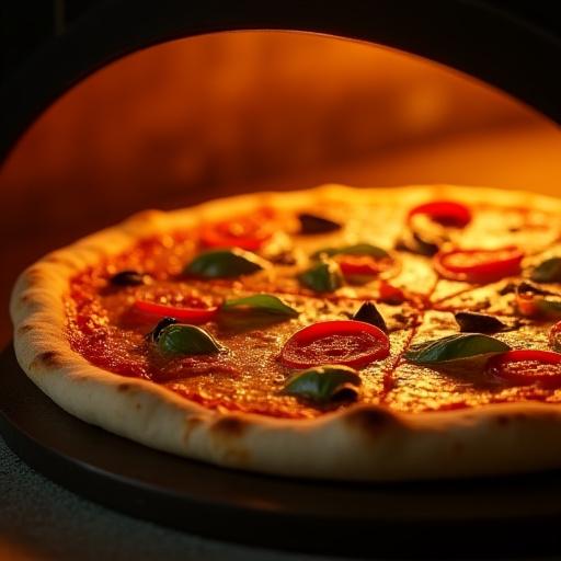 Pizza gourmet appena sfornata